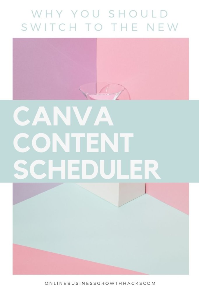 Canva content planner and calendar 