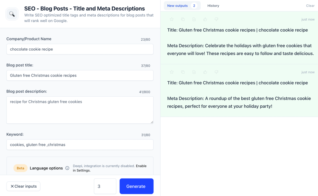 seo blog post title and meta description example