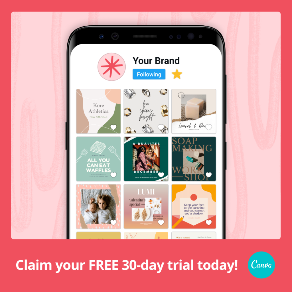 Get a free Canva Pro trial 